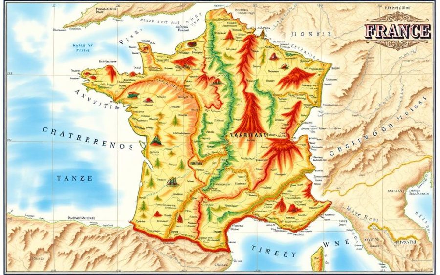 Mapa Francji